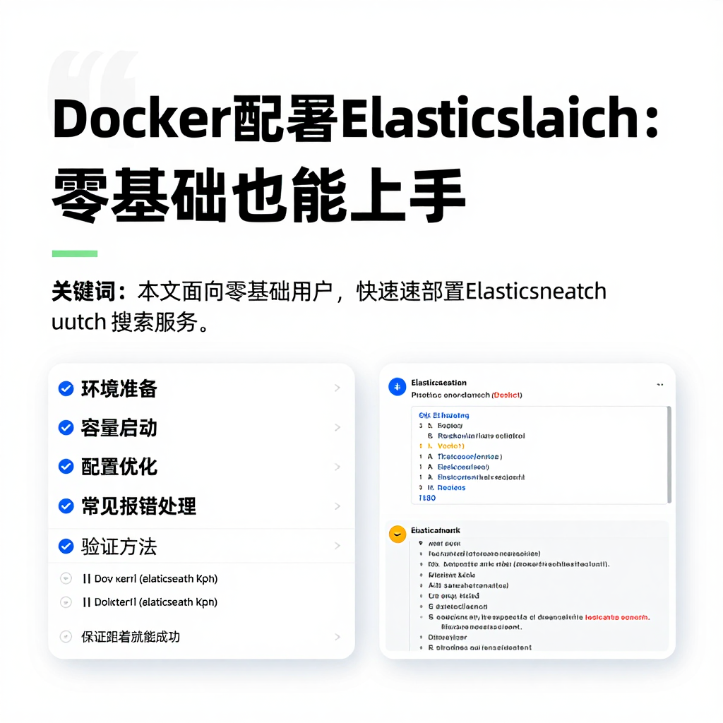 Docker部署Elasticsearch:零基础也能上手的